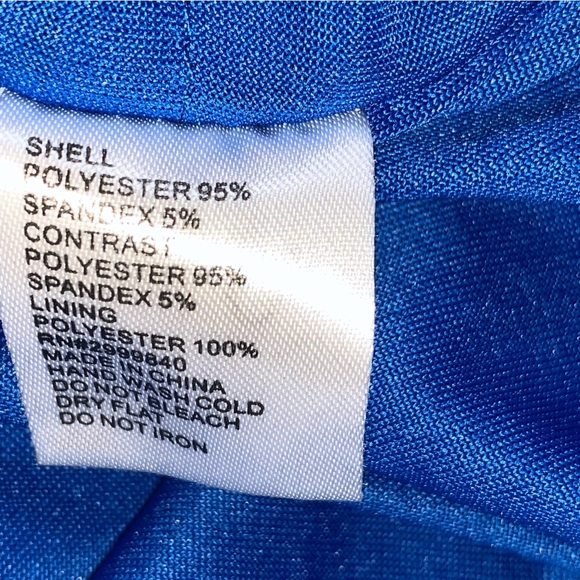 Gianni Bini Mini Dress M Cobalt Blue Illusion Cut-out Strapless Sexy Bodycon - Picture 8 of 8